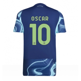 Billige Fotballdrakt Ajax Oscar Gloukh #10 Replika Bortedrakt 2025-26 Kortermet